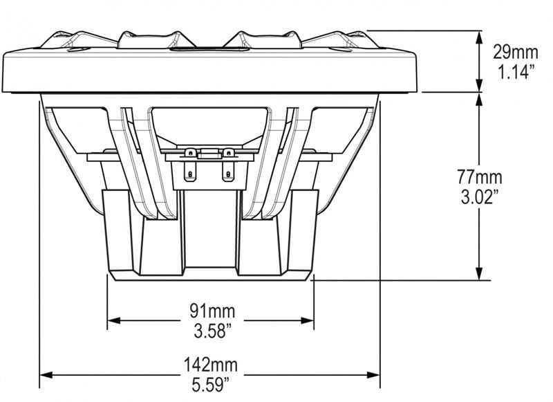 MB Quart NK1-116L Led Işıklı Marine Hoparlör Takımı - Beyaz & Siyah