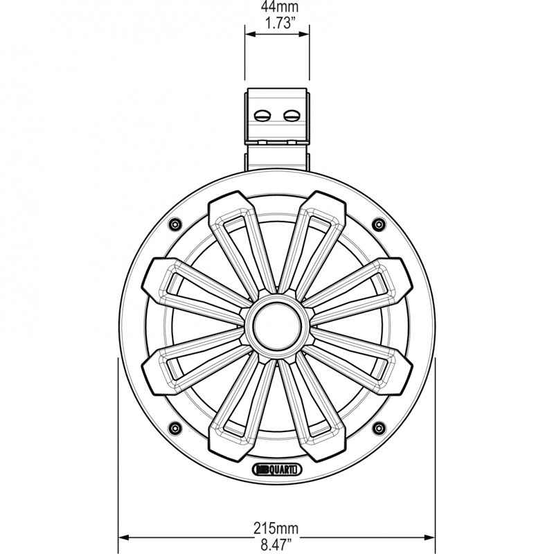 MB Quart NT1-120 Tower Marine Hoparlör - Beyaz & Siyah