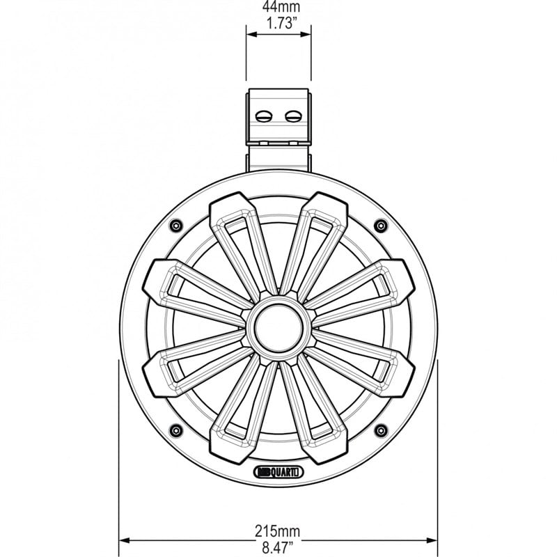 MB Quart NT1-120 Tower Marine Hoparlör - Beyaz & Siyah