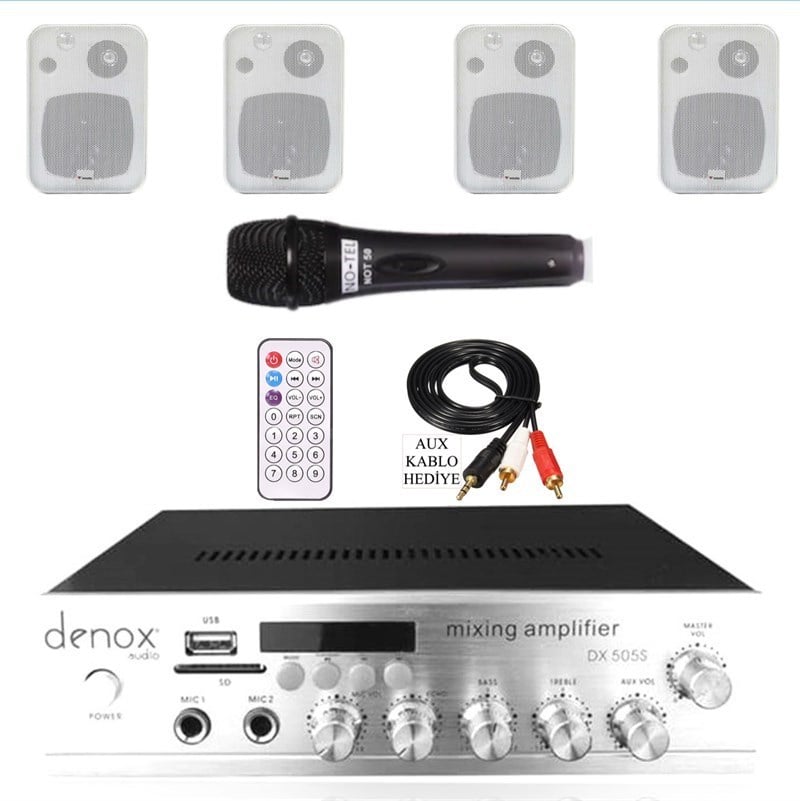 Medu Duvar Hoparlör ve Anfi Paket 2