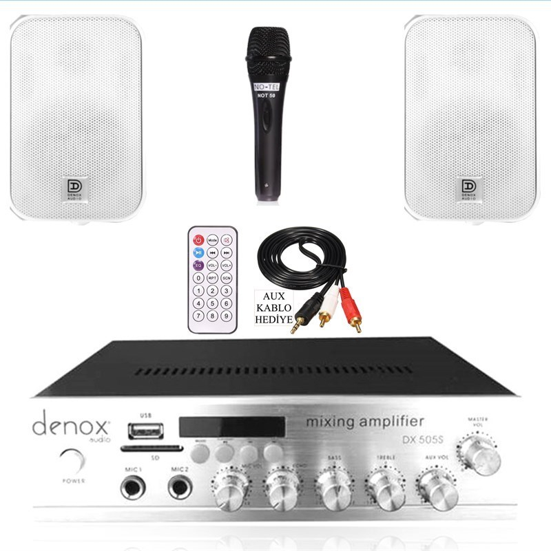 Medu Duvar Hoparlör ve Anfi Paket 7