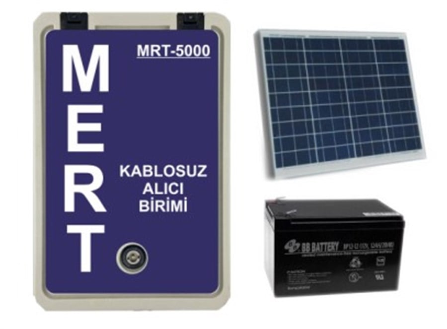 Mert MRT-5000 Güneş Panelli 12A Akülü 80 Watt Pll Kontrollü Telsiz Anons Alıcısı