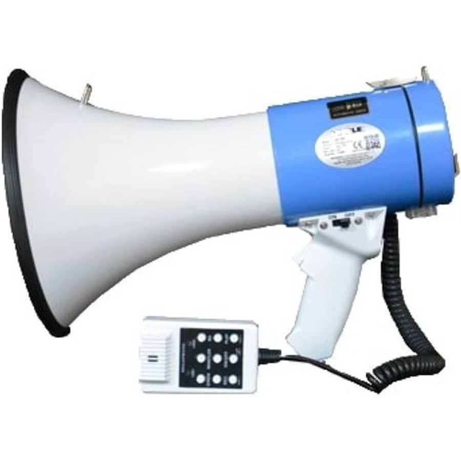 Mickle JS-12S Pil Şarjlı 50 Watt Peak Sirenli Mike Mikrofonlu Megafon