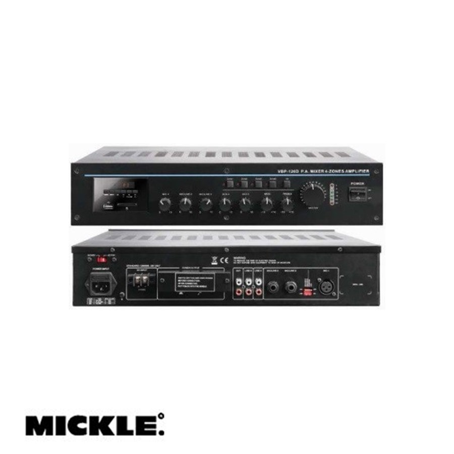 Mickle VAP-60D Bas Tiz Kontrollü 100 V 4 Ohm Mikser Amfi