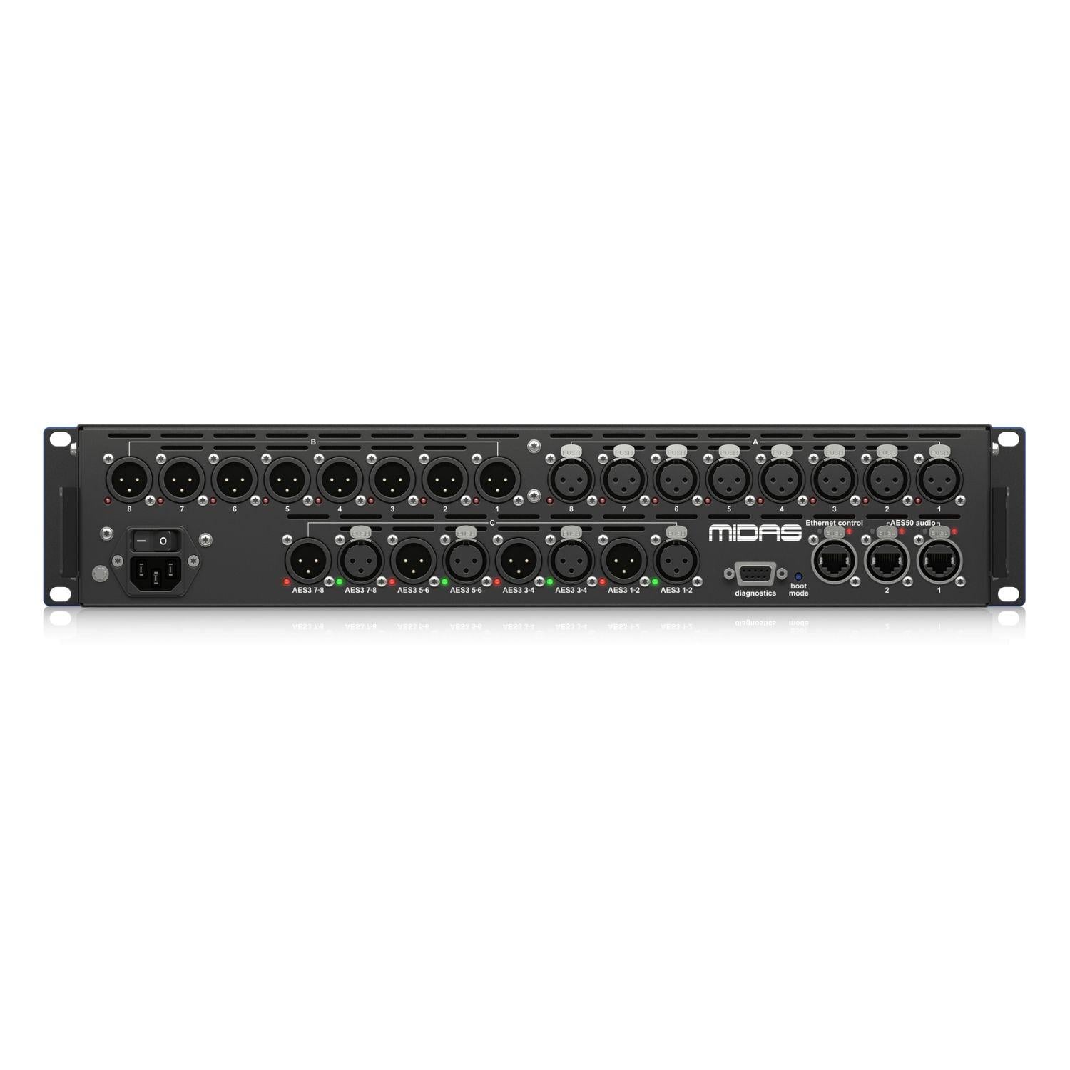 Midas DL155 16 Giriş 16 Çıkış Dijital Stage Box