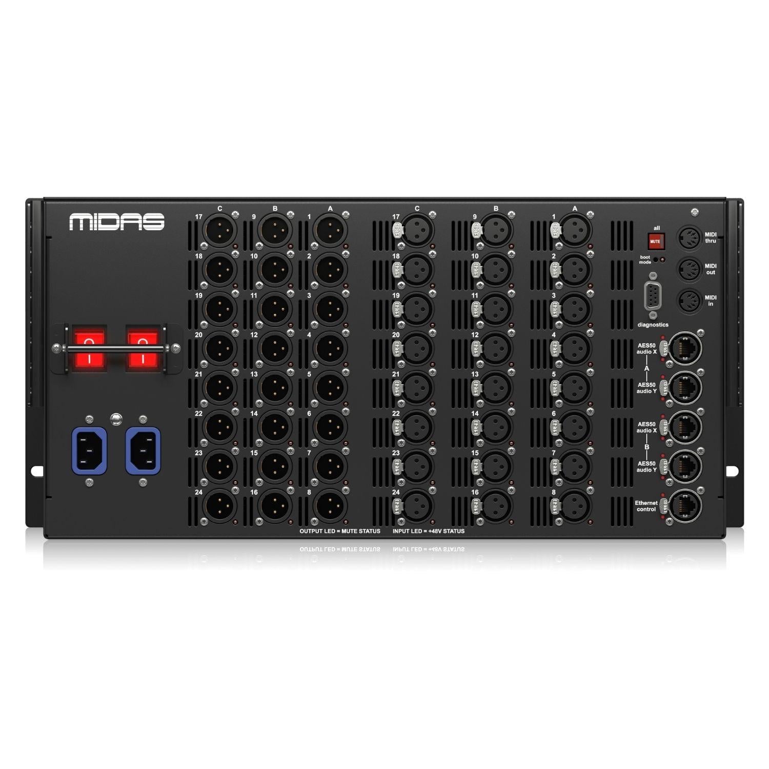 Midas DL231 24 Giriş 24 Çıkış Aktif Mikrofon Splitter