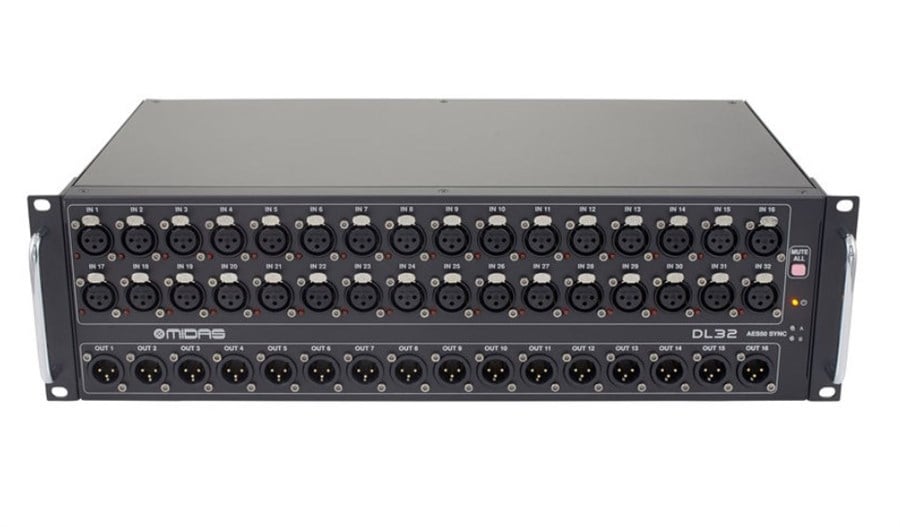 Midas DL32 32 Girişli, 16 Çıkışlı Stage Box (Ultranet ve Adat Arayüzleri)