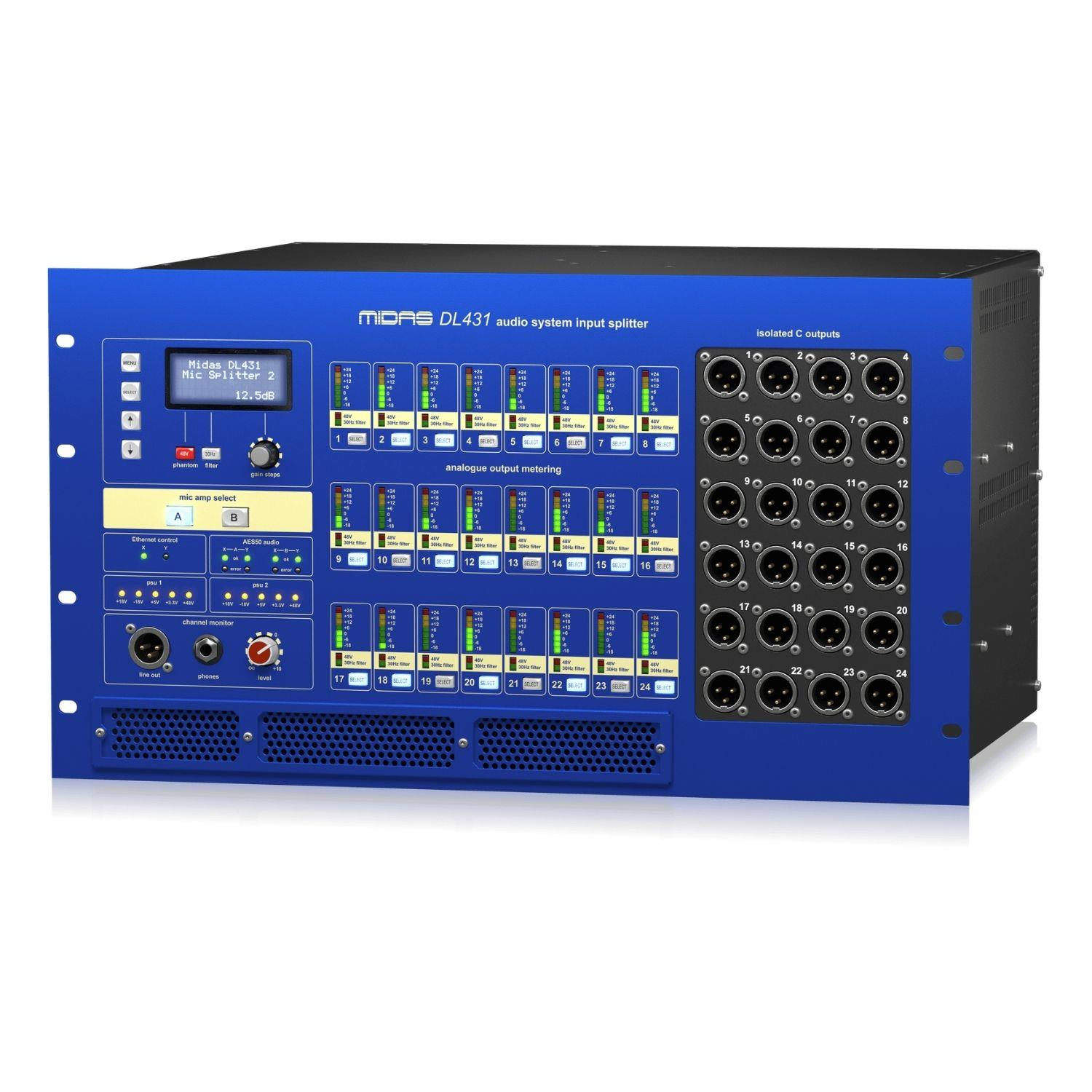 Midas DL431 24 Giriş 72 Çıkış Aktif Mikrofon Splitter