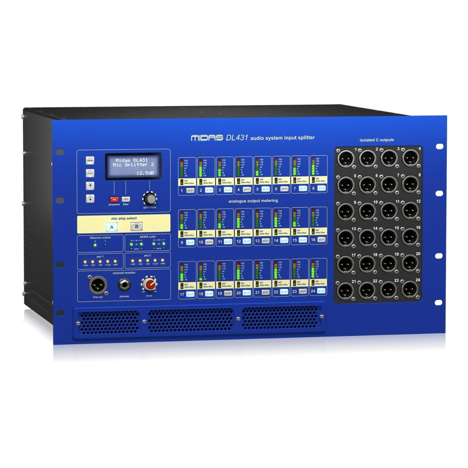 Midas DL431 24 Giriş 72 Çıkış Aktif Mikrofon Splitter