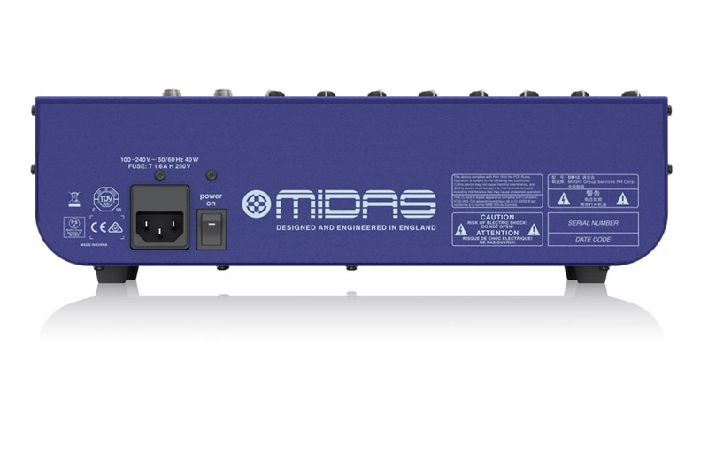 Midas DM12 - 12 Giriş Analog Live ve Stüdyo Mikseri