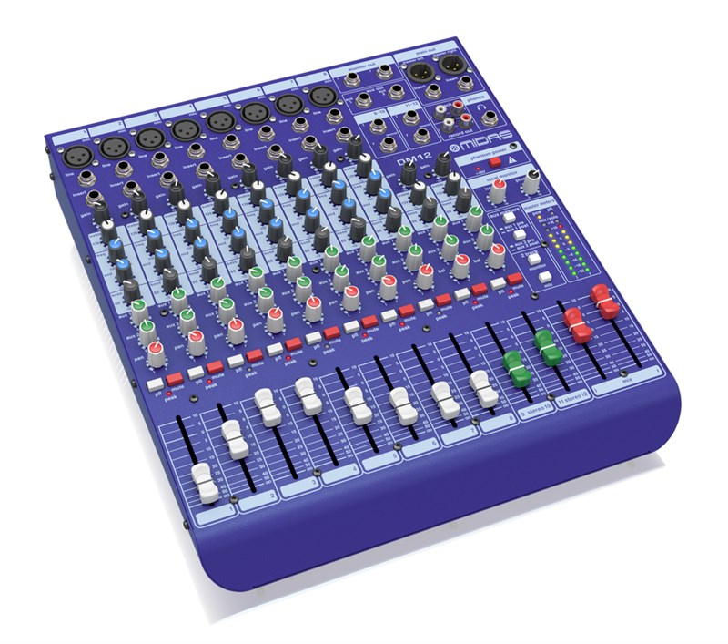 Midas DM12 - 12 Giriş Analog Live ve Stüdyo Mikseri