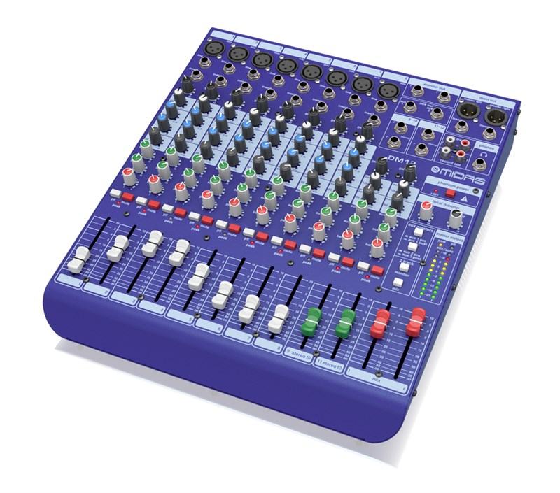 Midas DM12 - 12 Giriş Analog Live ve Stüdyo Mikseri