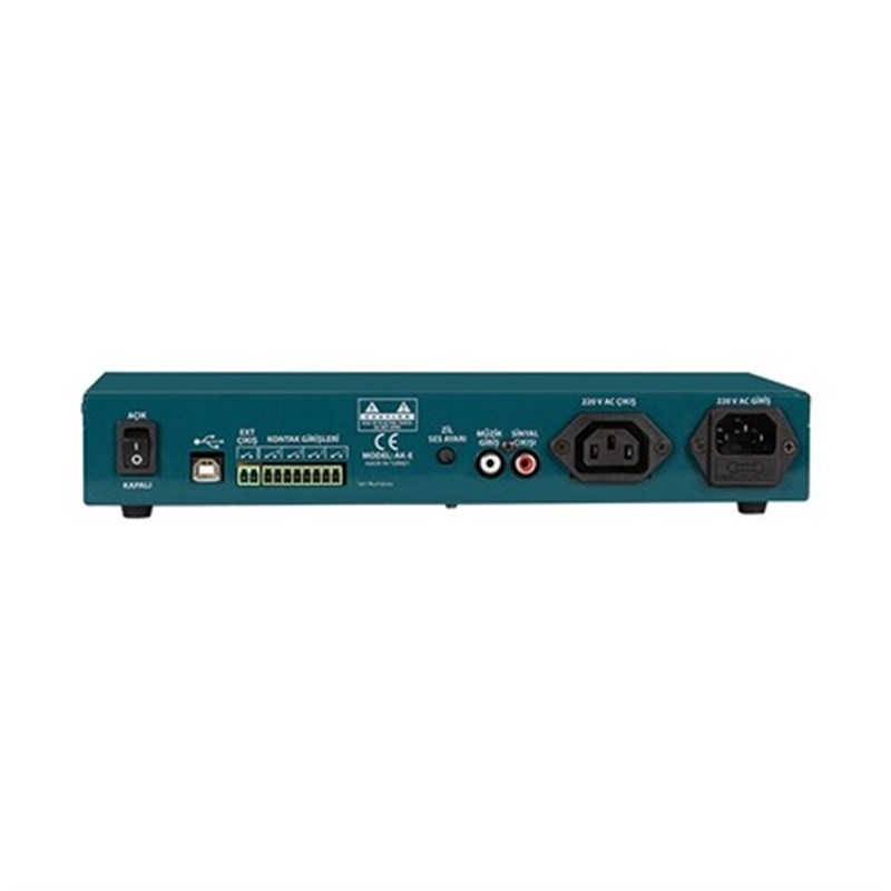 Mikafon AK-E LCD - Programlanabilir Okul Zili PC-USB Bağlantılı