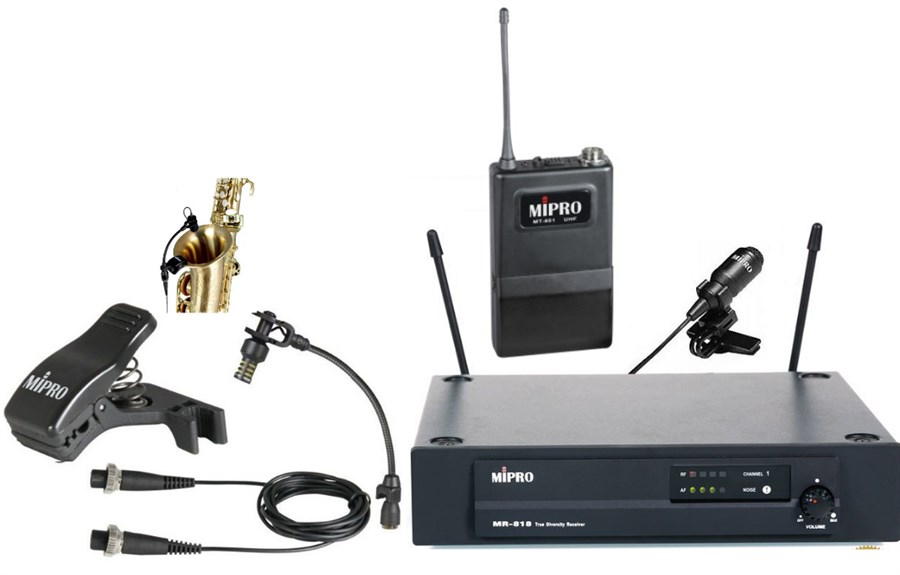 Mipro MR-818 Saksafon İçin Kablosuz Mikrofon Seti