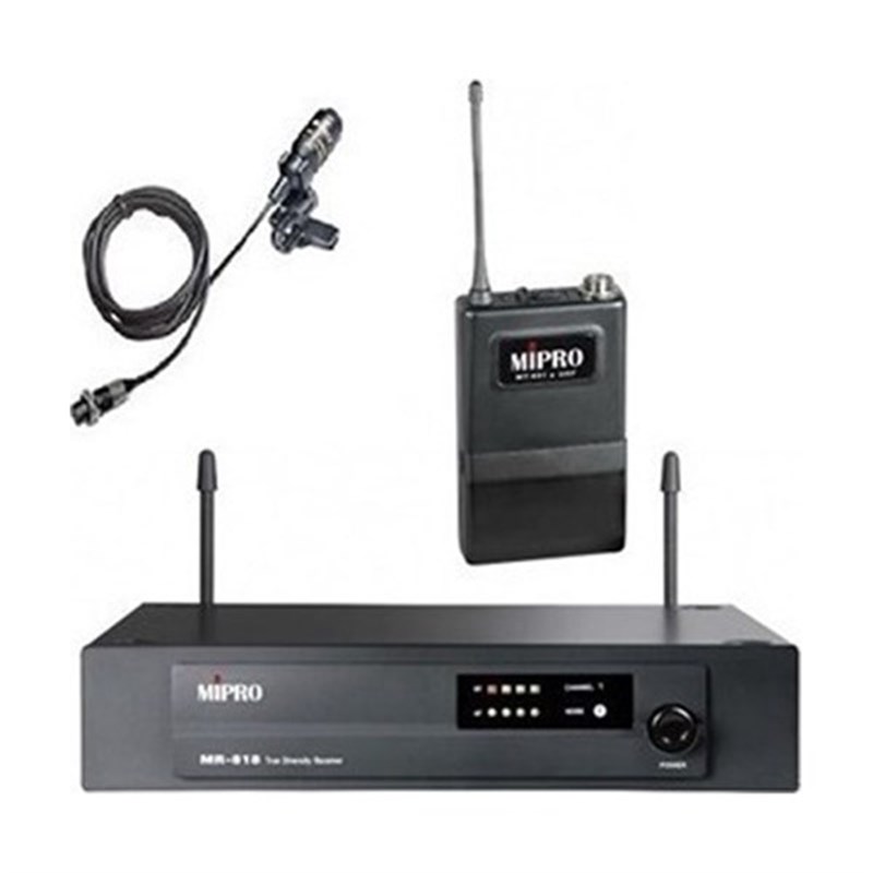 Mipro MR-818 Yaka Uhf Band Kablosuz Tek Yaka Tipi Mikrofon Seti