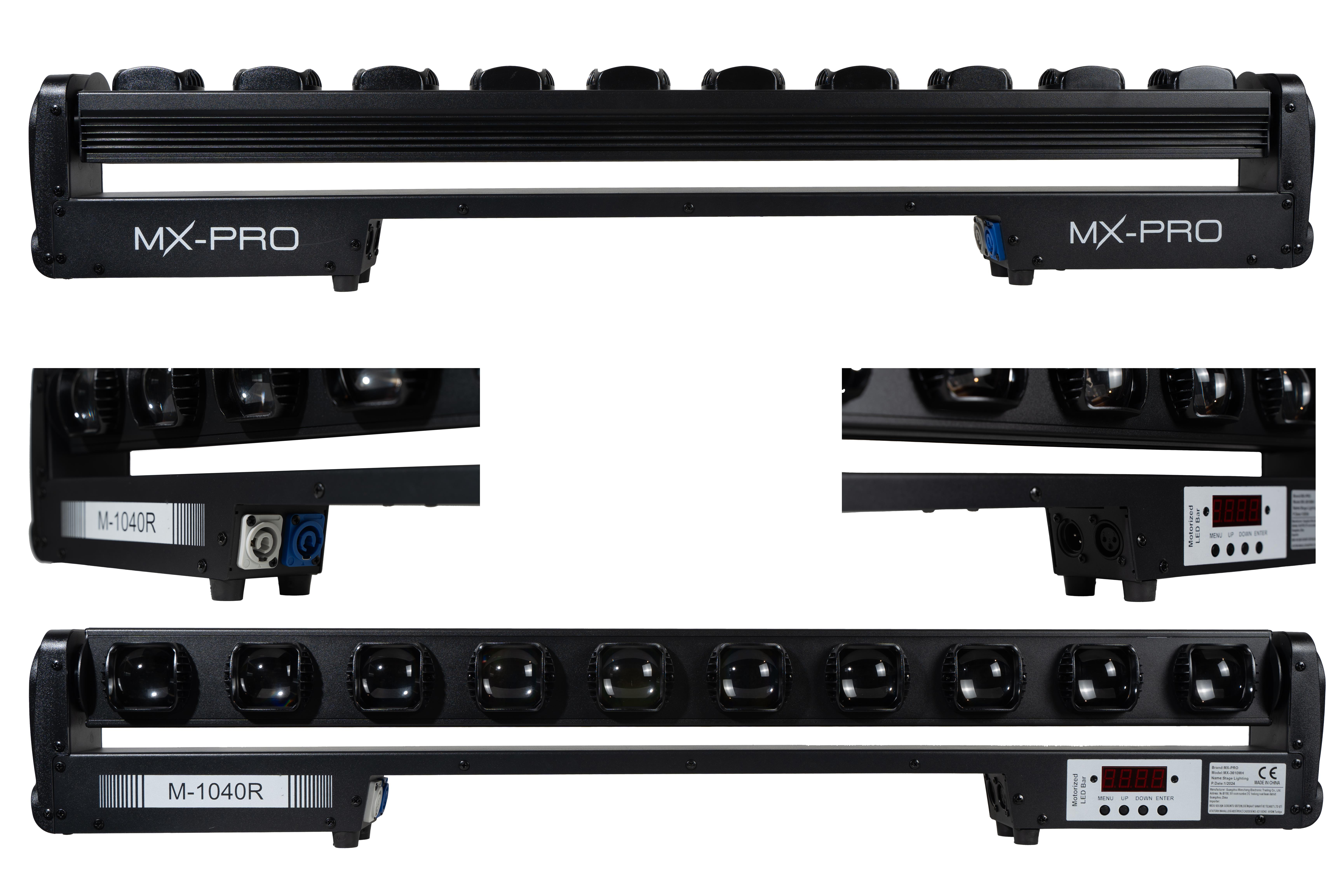 MX-PRO M-1040R 10x40W Beam Moving Head Light