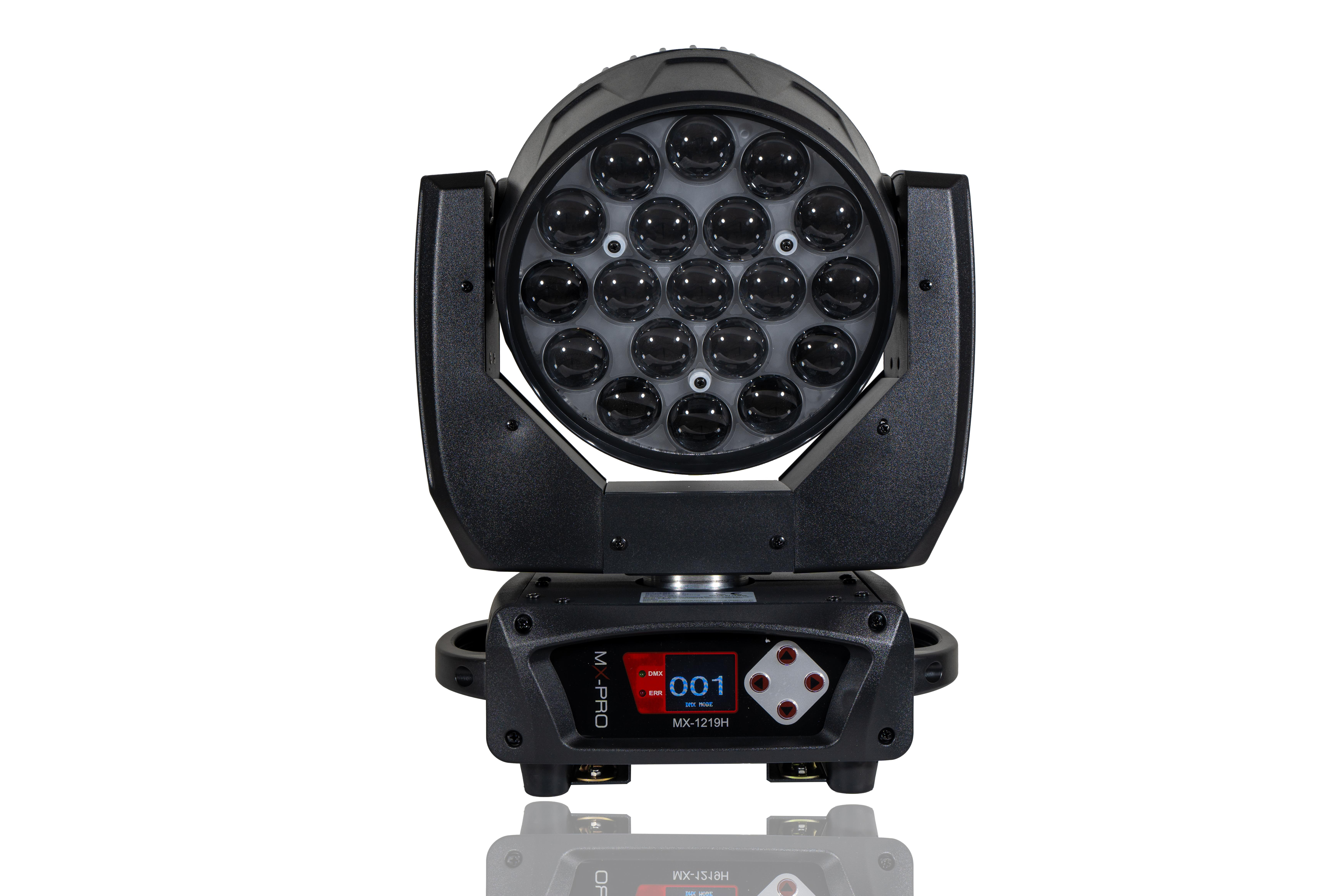 MX-PRO MX-1219H 12x19W LED Zoom Wash Moving Light