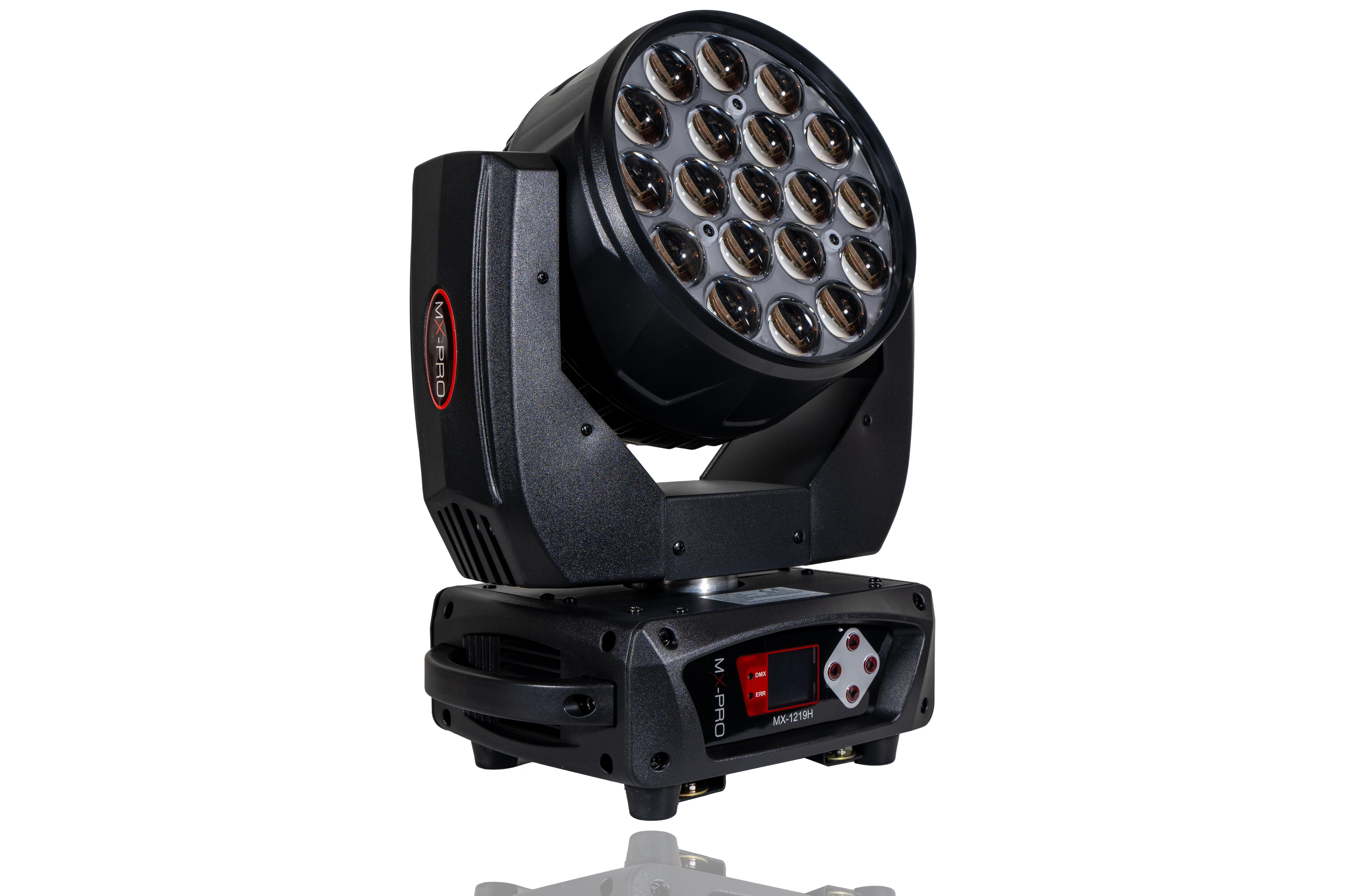 MX-PRO MX-1219H 12x19W LED Zoom Wash Moving Light