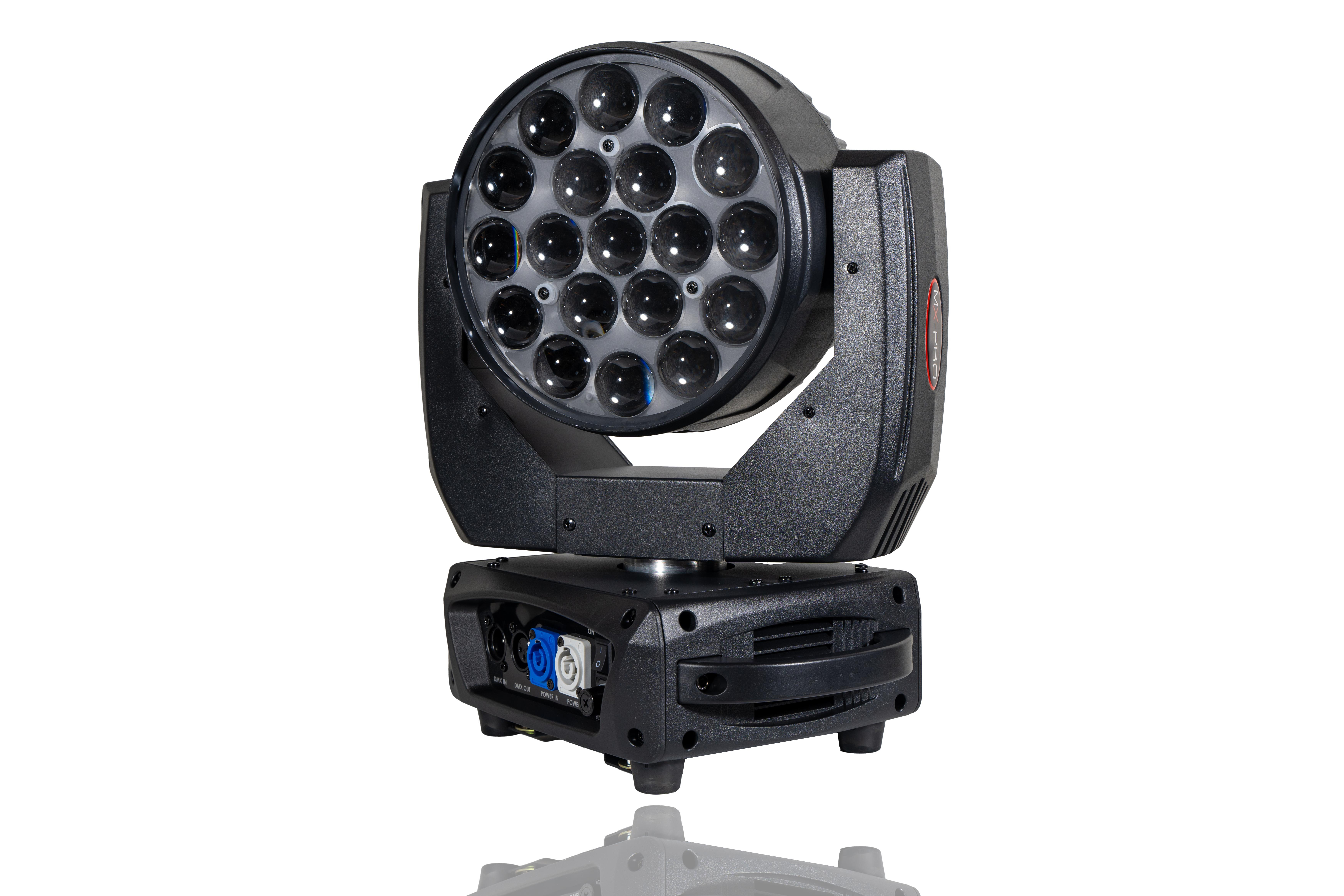 MX-PRO MX-1219H 12x19W LED Zoom Wash Moving Light