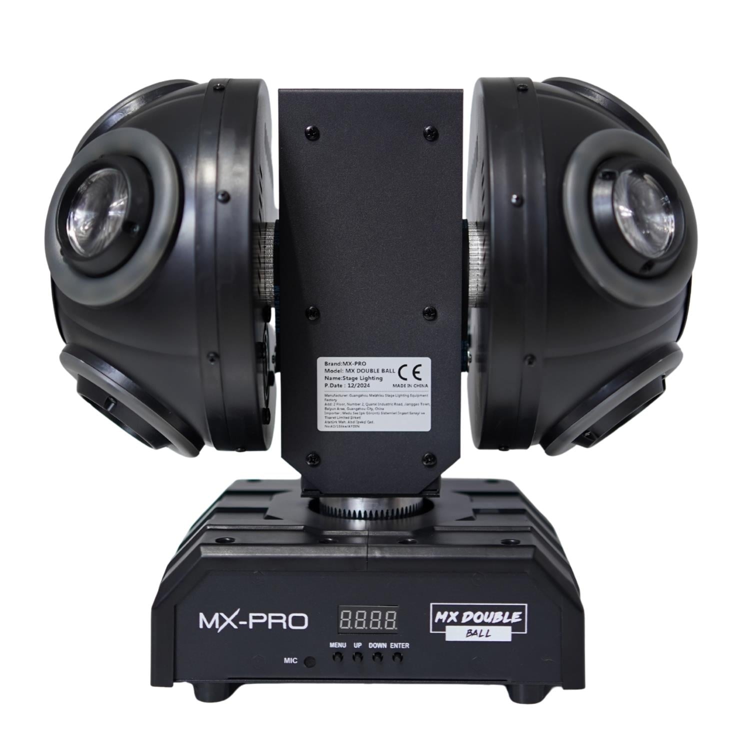 MX-PRO MX Double Ball 8x10W Moving Head Lazerli RGB Robot Işık