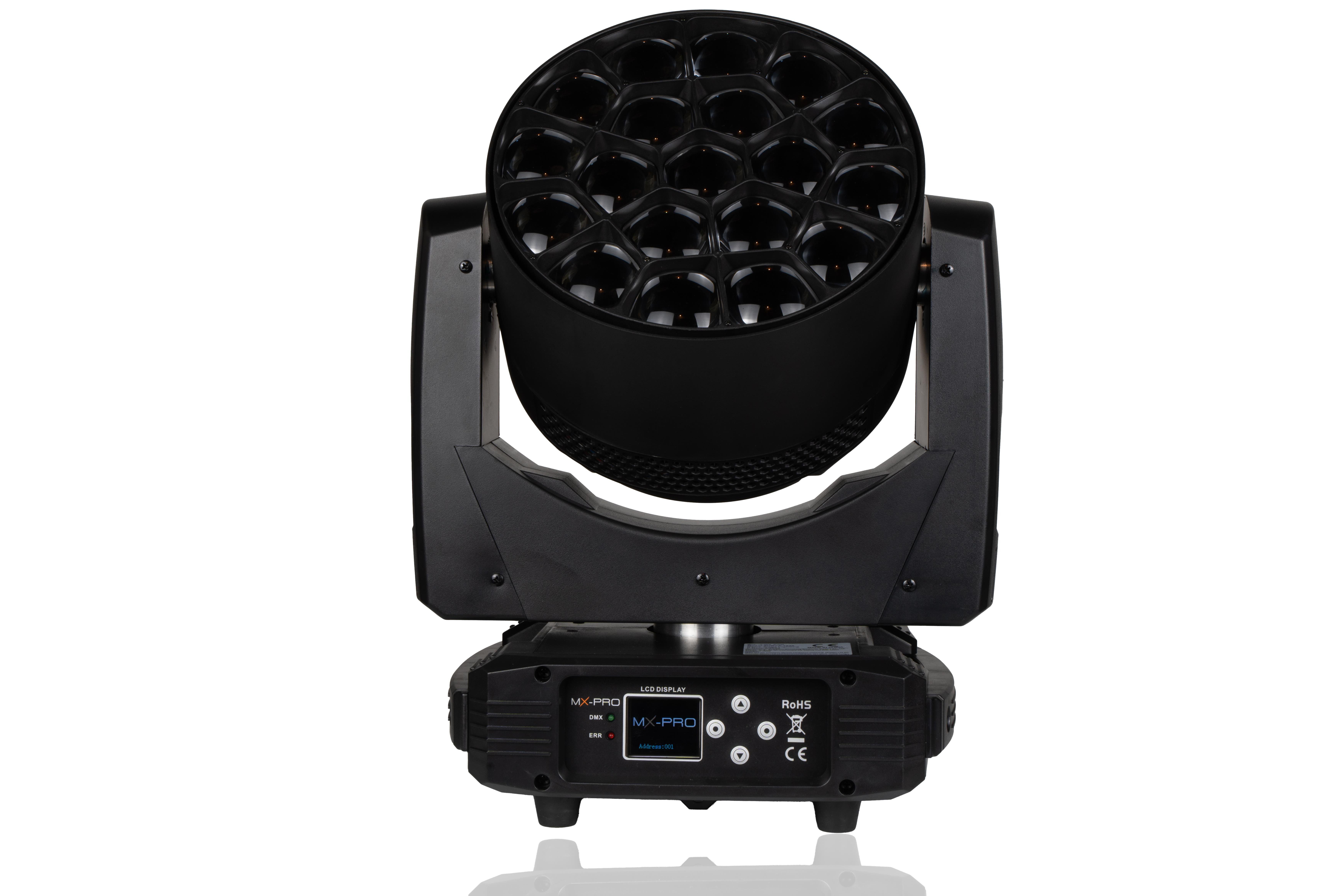 MX-PRO SURYA 1925 Wash Moving Head Light 19x25W 4in1 RGBW Leds