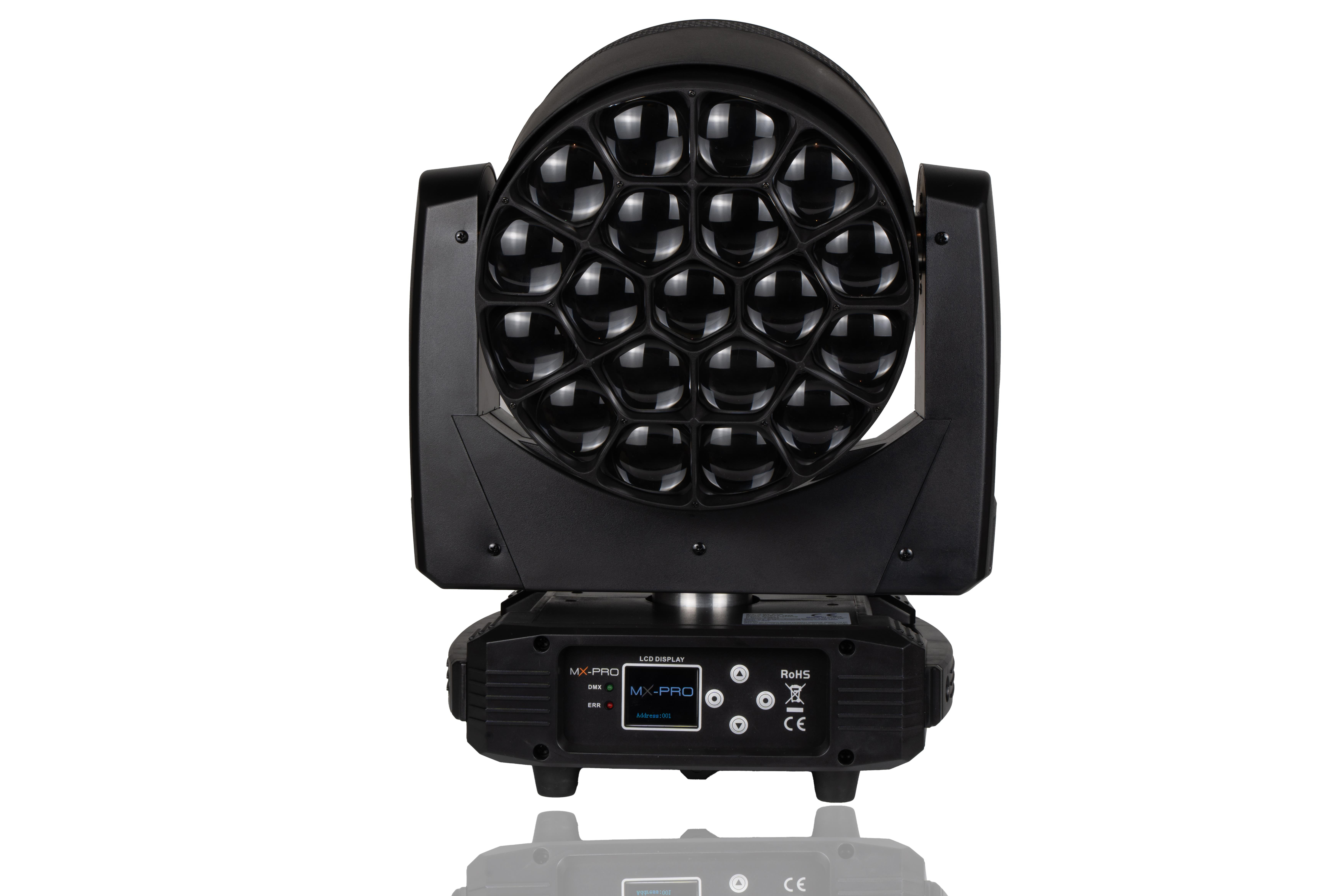 MX-PRO SURYA 1925 Wash Moving Head Light 19x25W 4in1 RGBW Leds