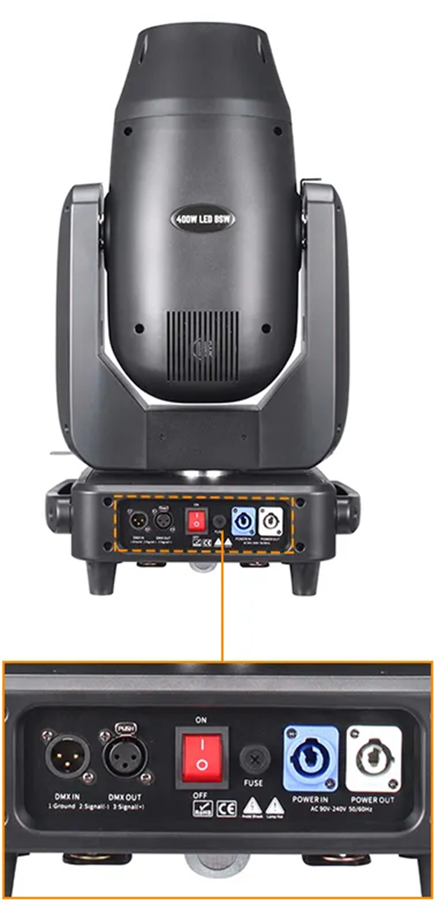 MX-PRO TİTAN 400w LED 3in1 CMY+CTO Moving Head Lights