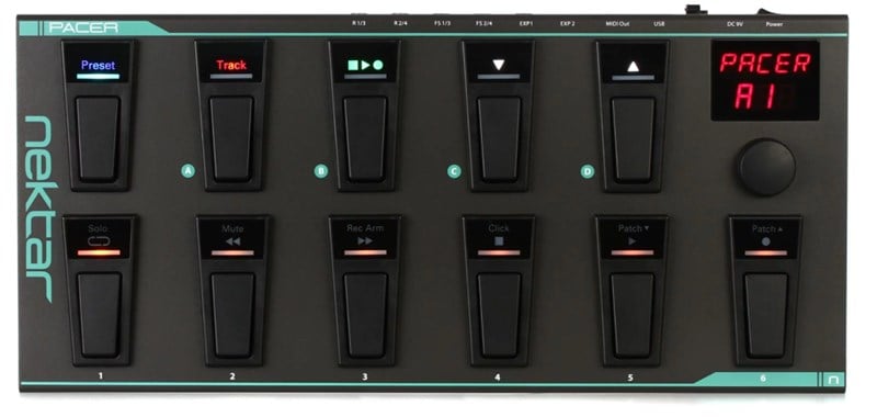 Nektar Pacer Midi Daw Footswitch Controller