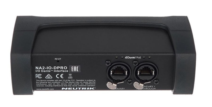 Neutrik NA2-IO-DPRO Dante Arayüz
