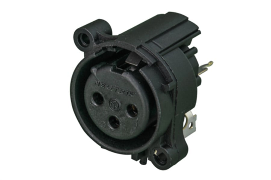 Neutrik NC3FAV1-0 Şase Tipi 3 Pin Dişi XLR Konnektör