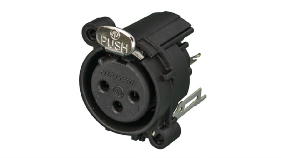 Neutrik NC3FAV2 Şase Tipi 3 Pin Dişi XLR Konnektör