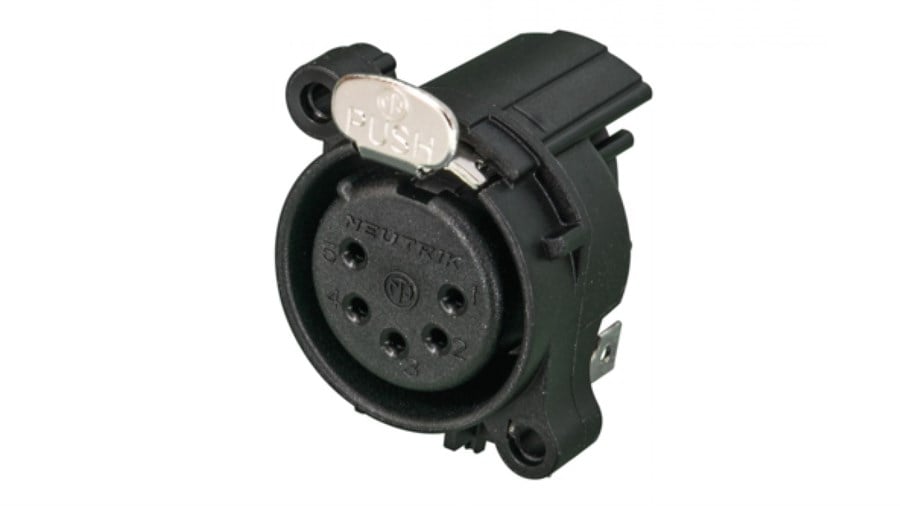 Neutrik NC5FAH Şase Tipi 5 Pin Dişi XLR Konnektör