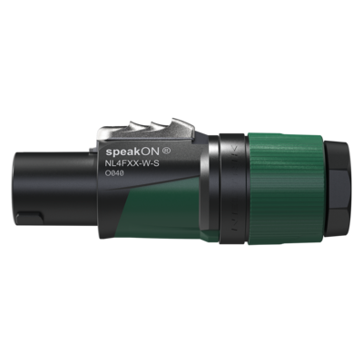 Neutrik NL4FXX-W-S SpeakON 4 Pin Konnektör