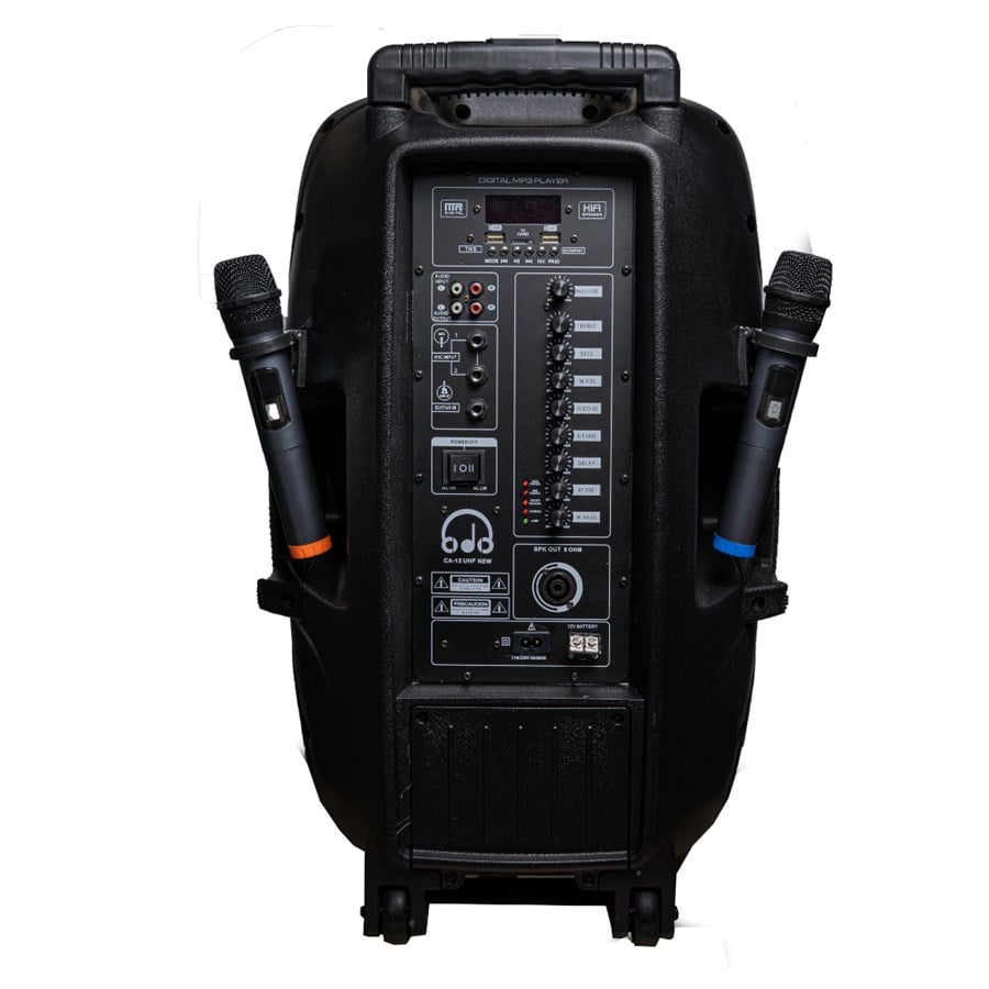 ODO CA-15 UHF 15 inç 1800W El + El Taşınabilir Hoparlör Sistemi