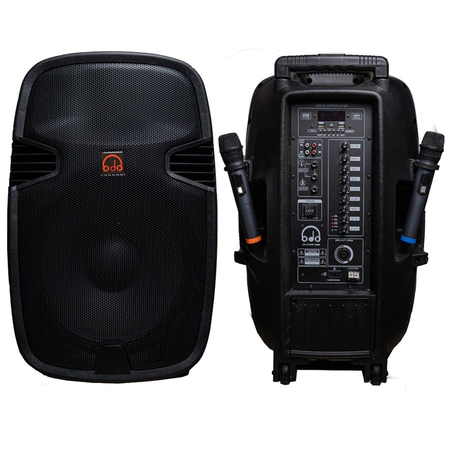 ODO CA-15 UHF 15 inç 1800W El + El Taşınabilir Hoparlör Sistemi