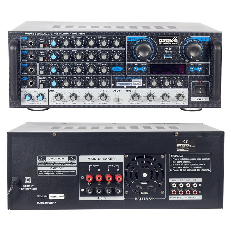 Osawa K-902 U USB/SD/MP3/Bluetooth 200W Stereo Mikser Anfi