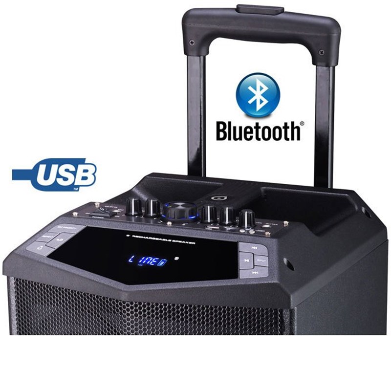 Oyılıty DK-15 USB Bluetooth Şarj Kareoke Mikrofonlu Taşınabilir Ses Sistemi 150-400 Watt