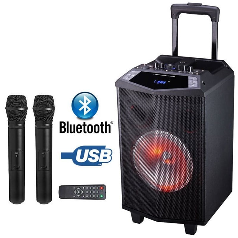 Oyılıty DK-15 USB Bluetooth Şarj Kareoke Mikrofonlu Taşınabilir Ses Sistemi 150-400 Watt