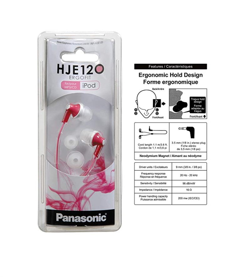 Panasonic RP-TCM125E-P Kulak İçi Mikrofonlu Kulaklık (Pembe)