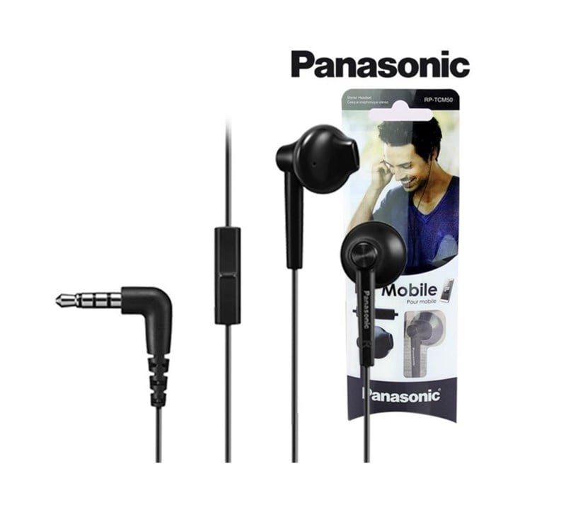 Panasonic RP-TCM50E-K Mikrofonlu Kulak İçi Kulaklık (Siyah)