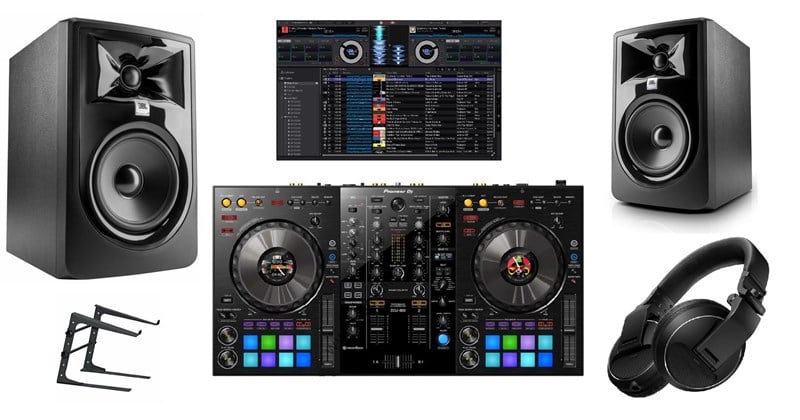 Pioneer Basic Dj Seti + DDJ-800 Kontroller + Hdj x5 Kulaklık + Jbl 305p Monitör + Laptop Stand