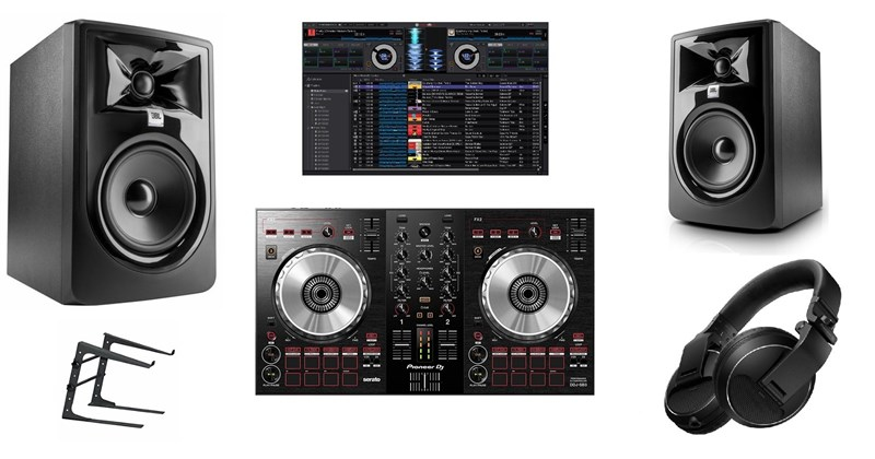 Pioneer Bronz Dj Seti + DDJ-SB3 Kontroller + Hdj x5 Kulaklık + Jbl 305p Monitör + Laptop Stand