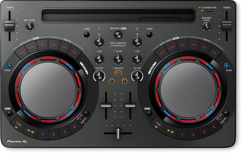 Pioneer DDJ-WeGO4 DJ Controller with Rekordbox DJ (Black)