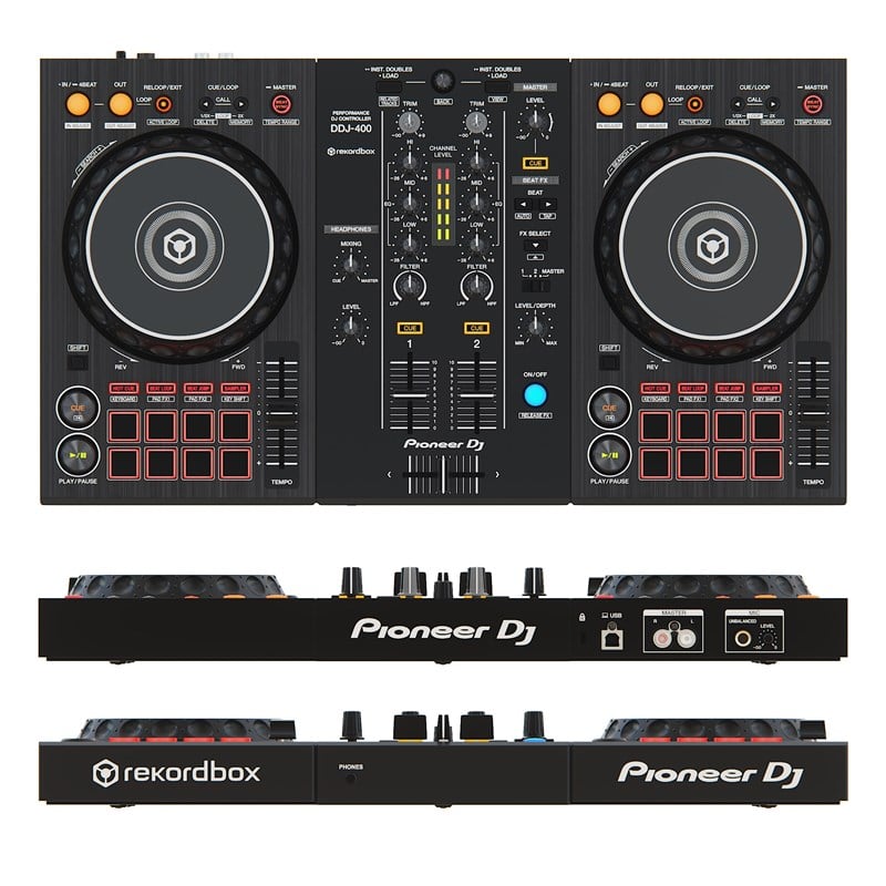 Pioneer Dj Seti Hdj x5 Kulaklık + DM-40 Monitör + DDJ-400 Kontroller