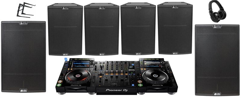 Pioneer Full DJ Seti CDJ-2000 NXS 2 + DJM-900 NXS2 + 4x Sigma S115 + 2x Sigma S118
