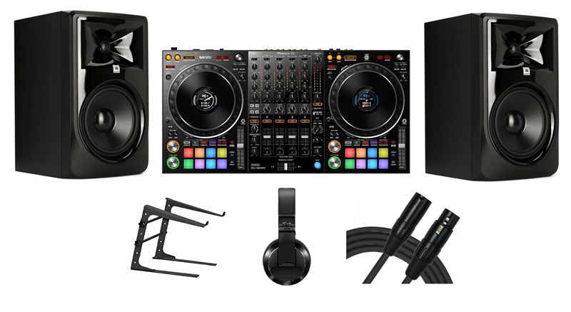 Pioneer Orta Kalite DJ Seti DDJ-1000SRT + Hdj x7 Kulaklık + Jbl 308p Monitör + Laptop Stand
