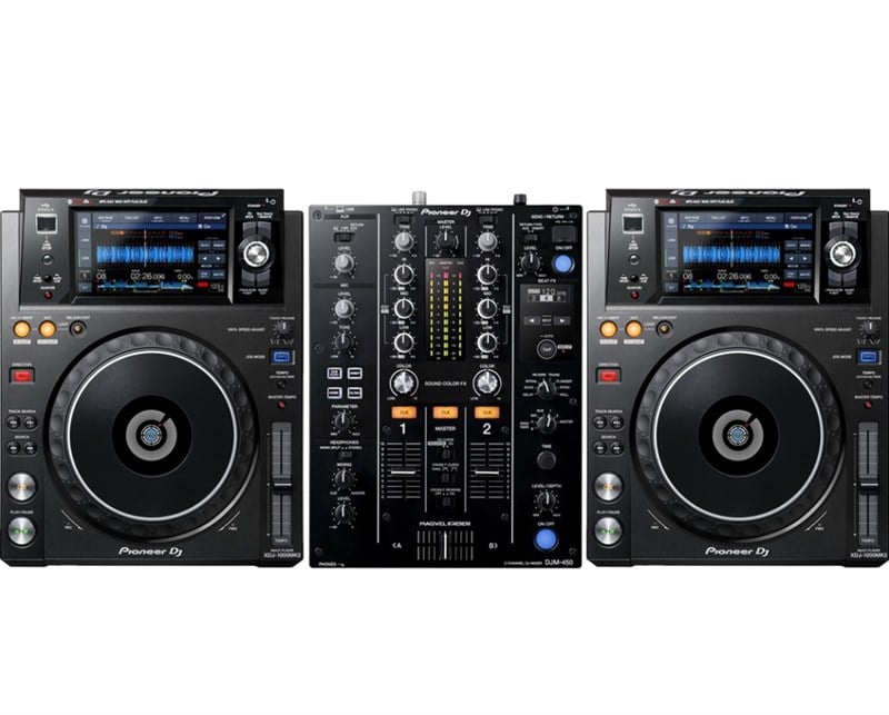 Pioneer Pro Dj Setup XDJ-1000Mk2 +DJM-450