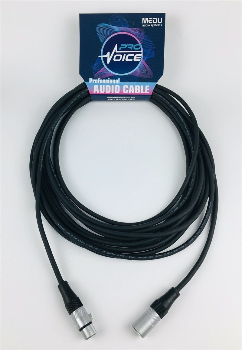 Pro Voice CL/MIC/20 Mikrofon Kablosu XLR Erkek+XLR Dişi (20 Metre)