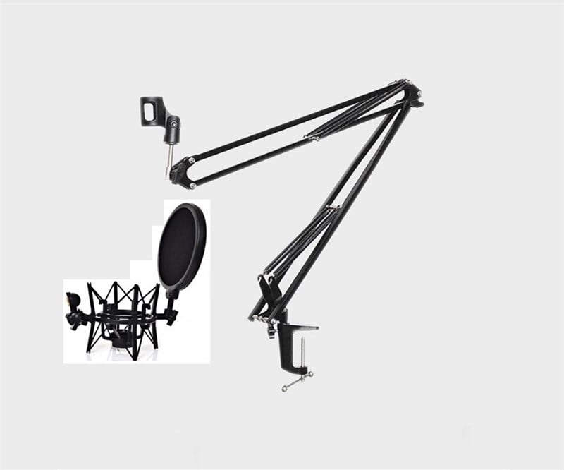 Pro Voice MİCSET Masa Mikrofon Standı +  Pop Filtre + Shock Mount