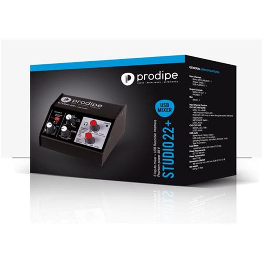 Prodipe Studio 22 + İnterface Usb Profesyonel Stüdyo Ses Kartı